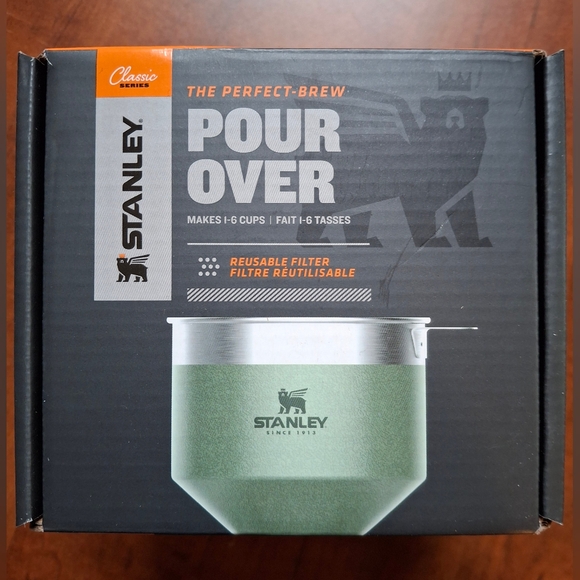 Stanley Classic Series Perfect Brew Pour Over Coffee Maker Green 20oz ~ NEW - Picture 1 of 13